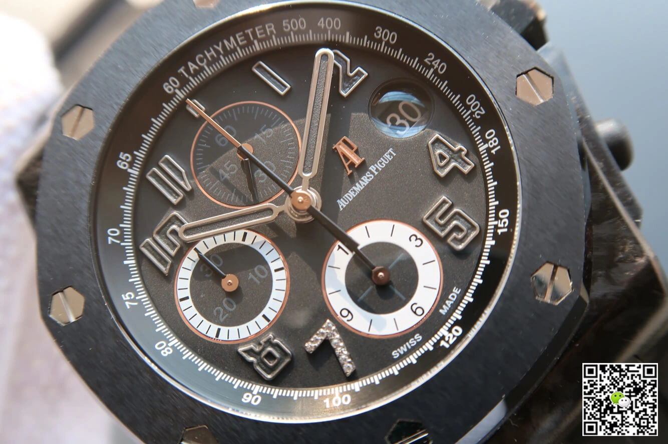 Audemars Piguet Royal Oak Offshore 26205AU.OO.D002CR.01 JF Factory 1:1 Best Edition Replica Watch Black Strap